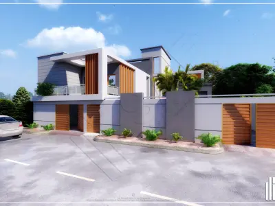 600 sq yd residential bungalow 3d model 3D model