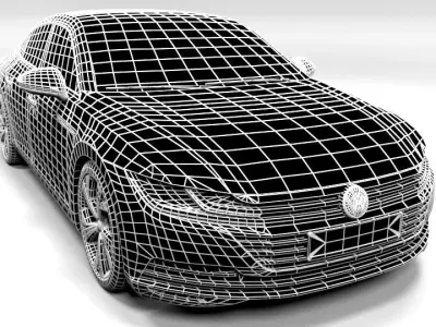 VW ARTEON 2018 Low-poly 3D model