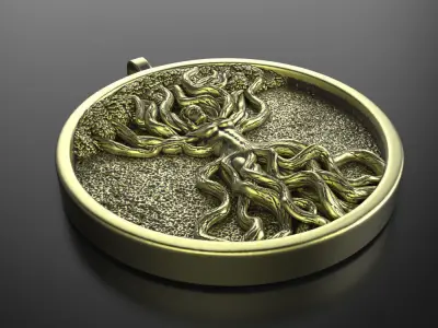 Pendant jewelry Celtic tree of life vol1  3D print model