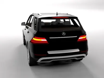 MERCEDES ML 2012 LOWPOLY Low-poly 3D model