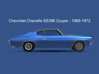 chevrolet Chevelle SS396 Coupe - 1969-1972 3D model