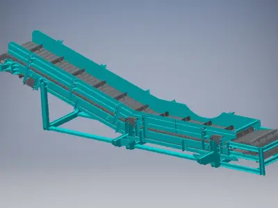 Chain conveyor 3d model 3D model