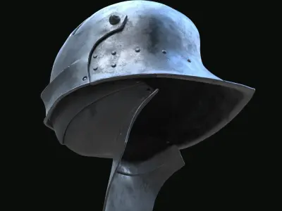 Sallet Helmet v2 3D print model