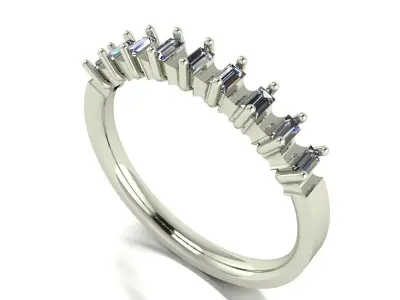 M 1396016 Baguette ring 3D print model