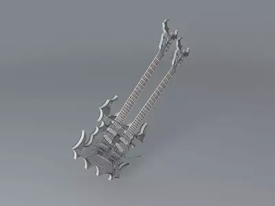Sands Double Neck Underworld Guitar Free 3D model