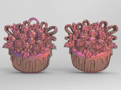 cake cookie treedecor  3D print model