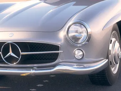 Mercedes 300SL Gullwing w198 1955 3D model