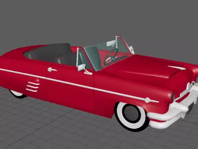Red Car Low-poly 3D model purchase