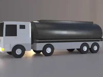 Generic Gas Truck Free low-poly 3D model