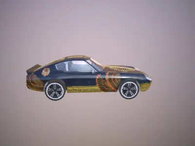 pharaoh car ready for game  Low-poly 3D model