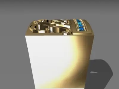 anillo de nombre harold 3D model