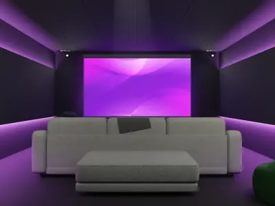 Black Home cinema 3D model