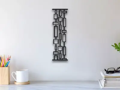Abstract Column Wall Art 3D print model