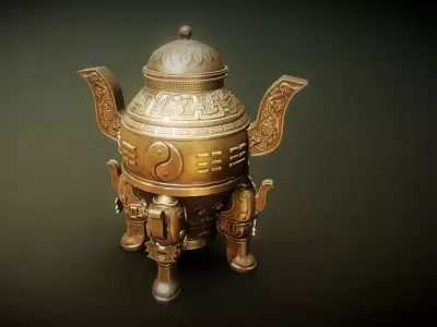 The Chinese Bronzes Low-poly 3D model