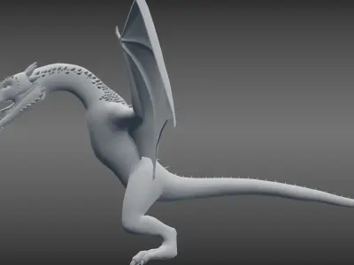 Dragon Low-poly 3D model