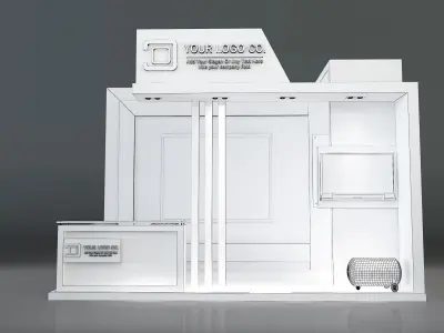 Booth Exhibition Stand a199  3D model