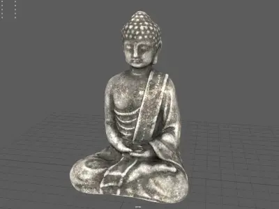 ANCIENT BUDDHA Low-poly 3D model