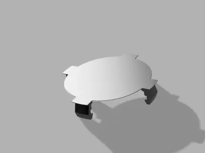 Audi wheel cap 60mm 3D print model