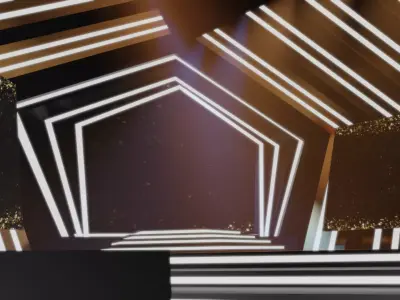 Virtual Modern Stage 3D model