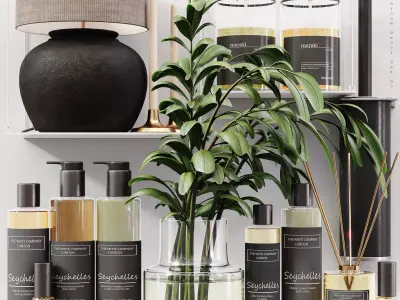 Bathroom Decor Set 07 3D model