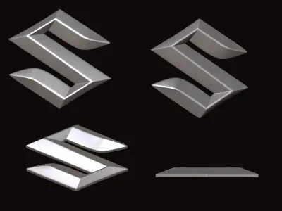 Suzuki logo  3D print model