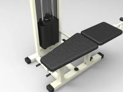 leg curl machine Free 3D model