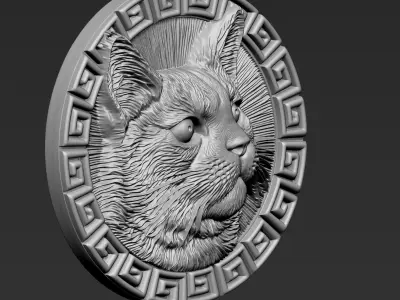 Cat Head A60 3D print model