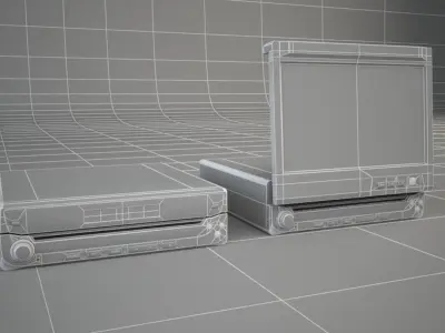 Old Car Radio 3D model