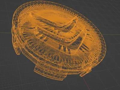 CITROEN RIM  LOGO 58mm  3D model