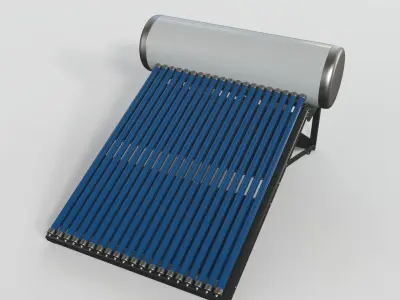  Solar Water Heater 3D model