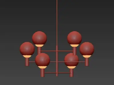 Helix Chandelier 3D model