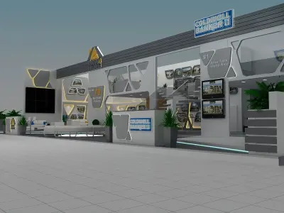 Coldwell banker Booth 3D model