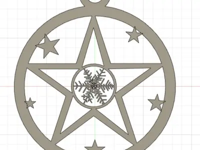 Christmas candle globe decoration 3D print model