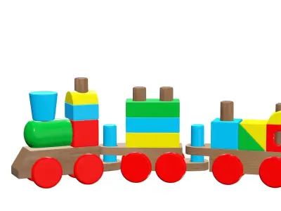 TRAIN LEGO VEHICLE CAR TOY KIDS 3D print model
