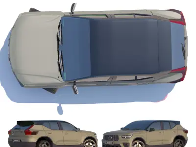 VOLVO -XC40 Low-poly 3D model