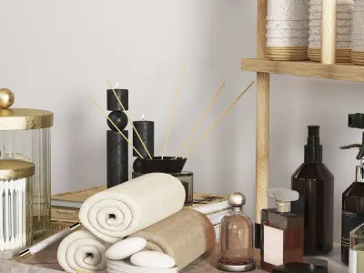 Bathroom accessories 01 3D model