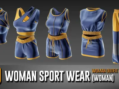 30 Women Sport Wear Collection- VOL 10 3D model