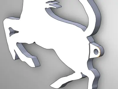 FERRARI Horse Key chain Free 3D print model