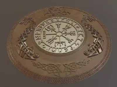 Viking shield 3D print model