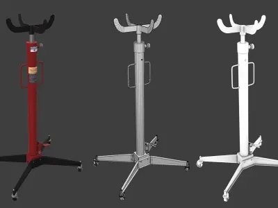 Transmission Pneumatic Jack Low-poly 3D model