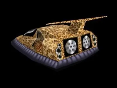 HoverCraft4 leopard car 3D model