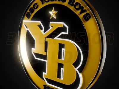 BSC Young Boys Bern logo - Cinematic - 3D print 3D model