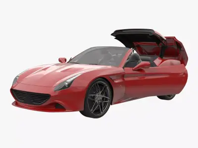 Generic Sport Car Rigged 3D model