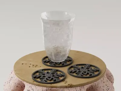 posa vaso navidad 3D print model