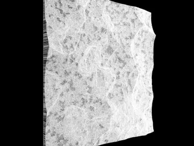523-RockPanel piece of rock on wall 3D model