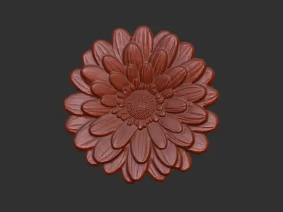 flower cnc model 1  3D print model