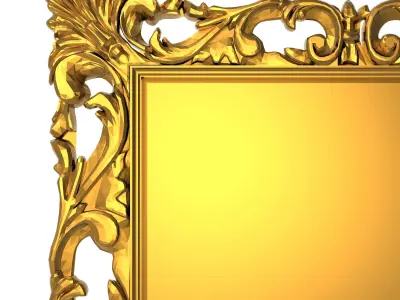 carved frame 3D model