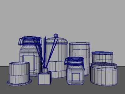 Living Candles Set 3D model