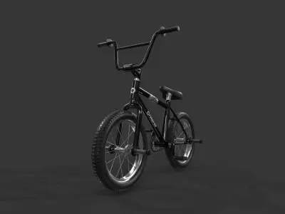 BMX Bike Low-poly 3D model