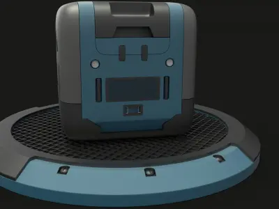 SCI FI BOX Free 3D model purchase